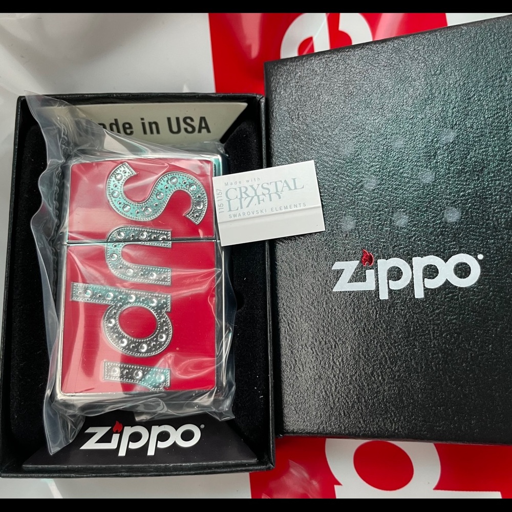 NEW Supreme red Swarovski exclusive accessory